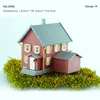 1pc 1:150 N Scale Model Dwelling House American Style Courtyard Model Scale Kit Building Material Diorama Train Railway Layout 6