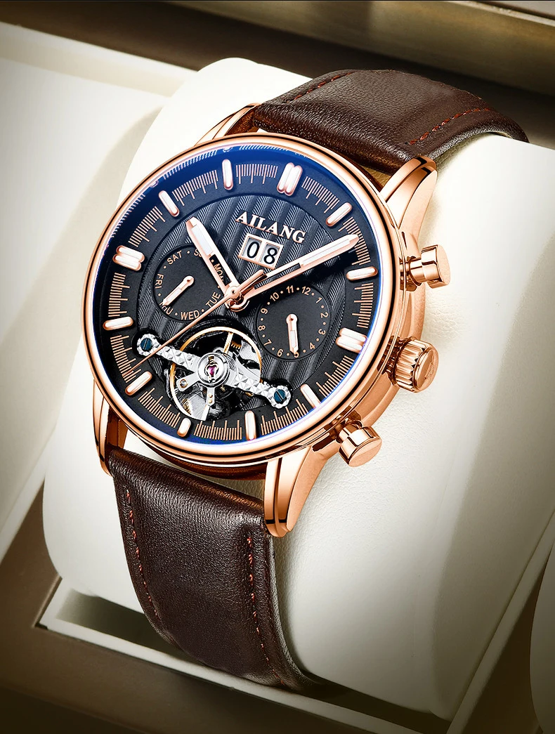 AILANG Top Tourbillon Man es Mechanical Sport Waterproof es Luxury Automatic Men's Clock_voghion.com