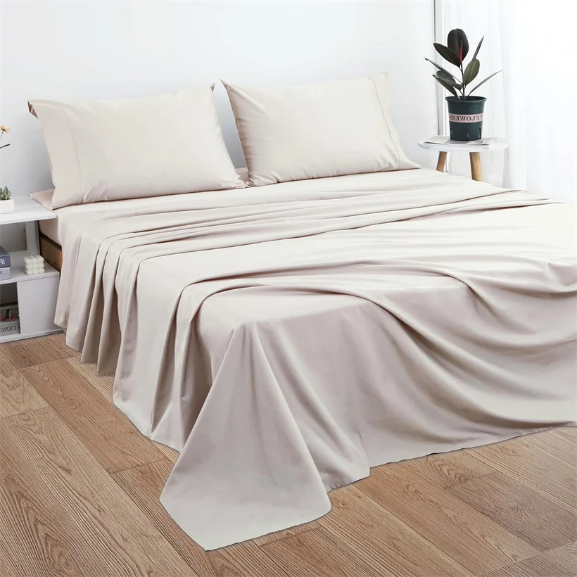 1Pc 100% Egyptian Cotton Flat Sheet High Quality Bed Sheet Luxurious 800 Thread Count Pure Cotton Top Sheets Soft Home Bed Linen 5