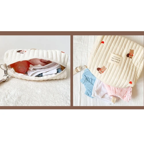 만화 곰 아기 화장품 정리 케이스, 여성 동전 지갑 보관 파우치, 휴대용 여행, 화장품 메이크업 가방 6