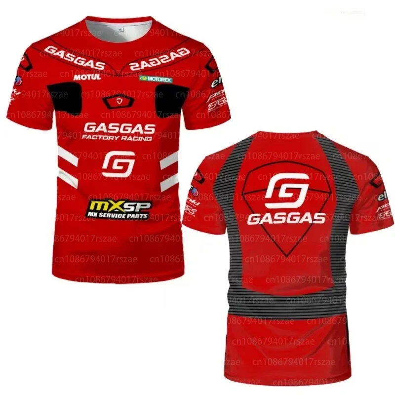 

Gasgas Red T-shirts For Men's Riding Clothing 299 Motorcycle Race Gp Outdoor Breathable Tees Fashion Round Neck Short Sleeve Top