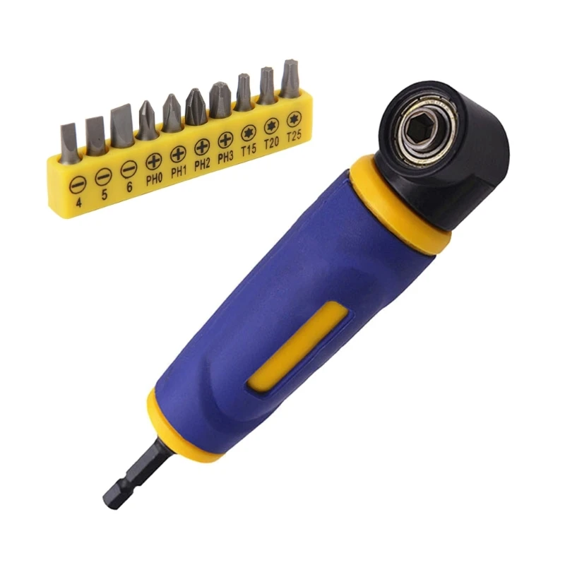 

90 Degree Corner Device Right Angles Driver Adapter For Power Screwdriver
