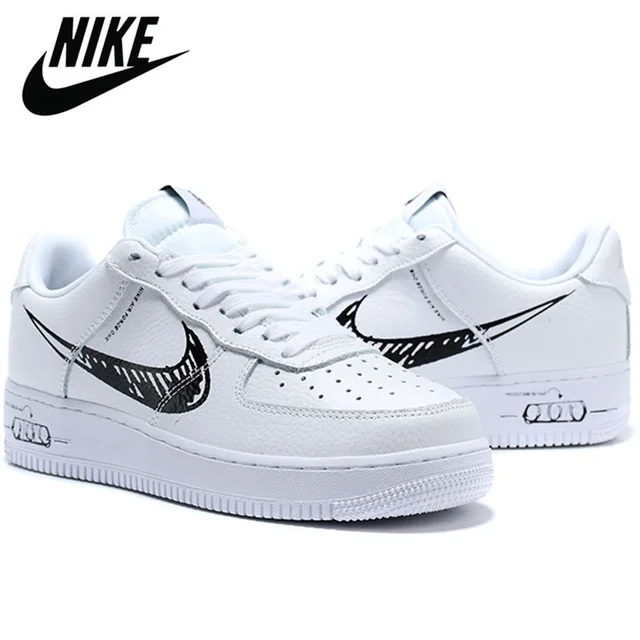 air force 1 low sketch white black