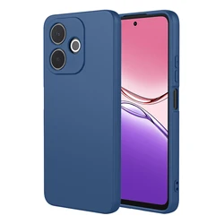 Flexible Liquid Silicone TPU Protective Case - Durable Back Cover Shell for OPPO A6 Pro 4G (Blue)