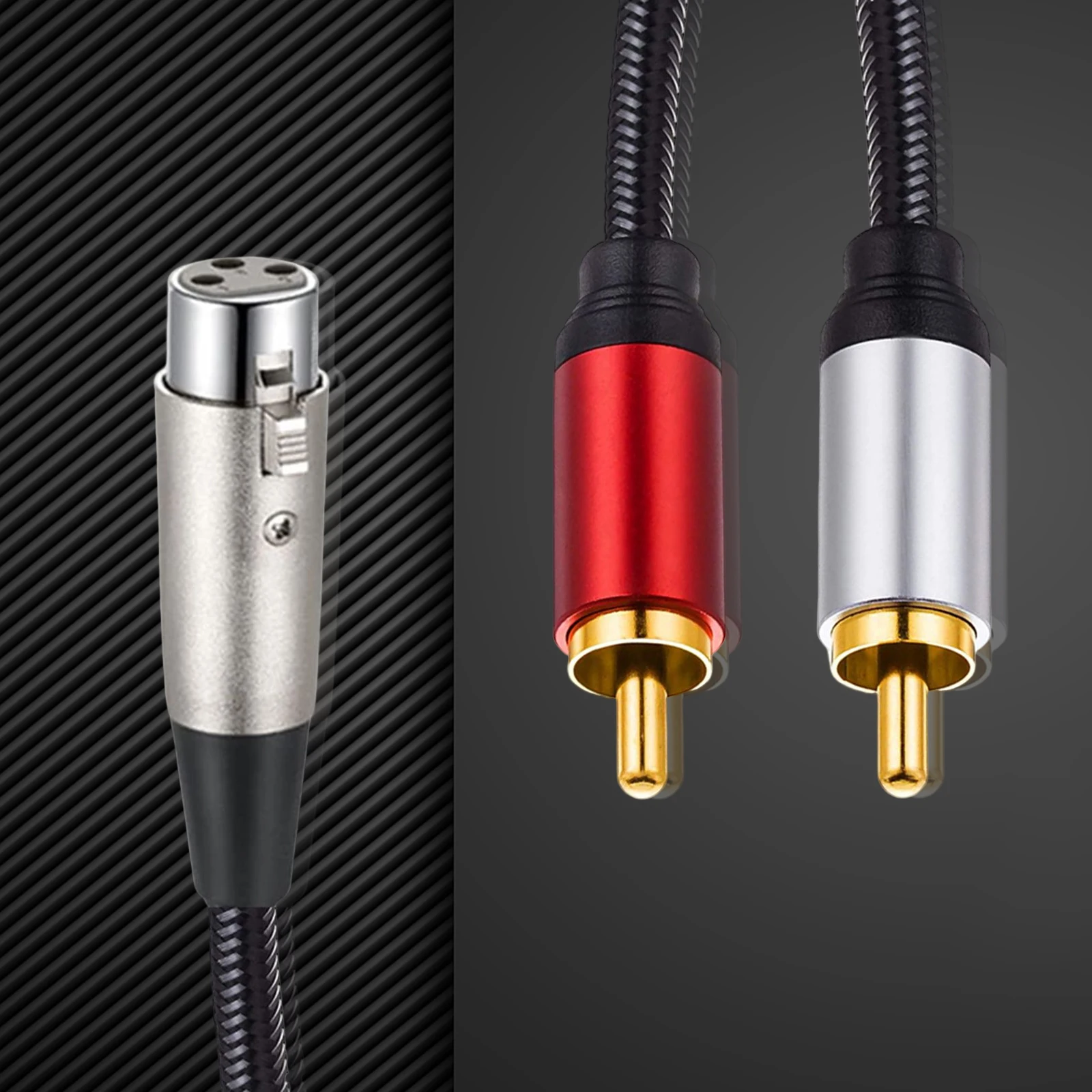   ũ Ŭ  ȣ ӱ, XLR-2 RCA ̺, XLR -- RCA  ̺