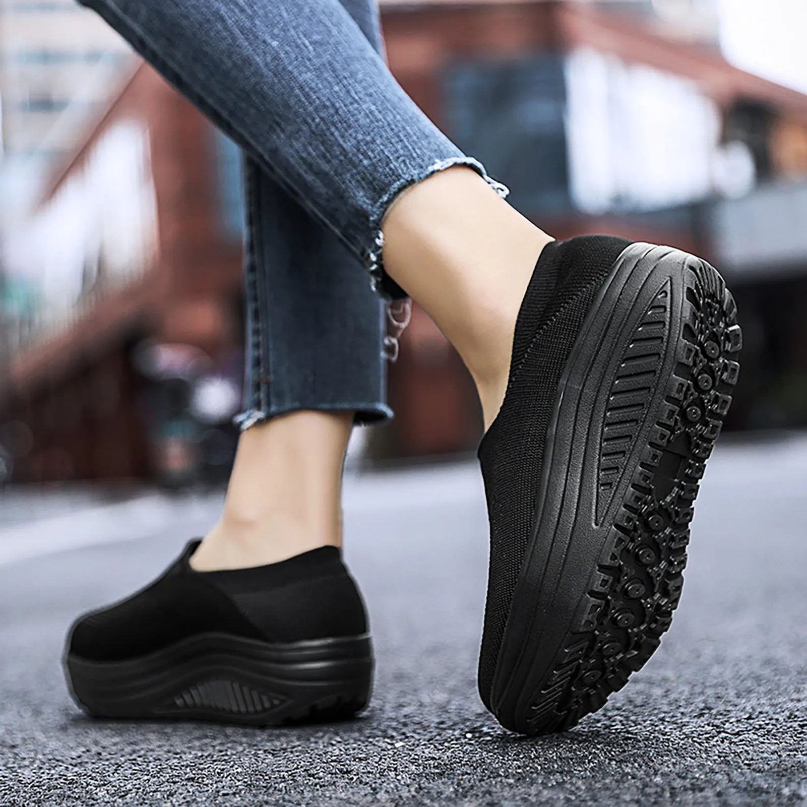 Woman Flat Bottom Mesh Shoes Non-slipped Soft-soled Shoes Gift for Girl friend Female Lover 2