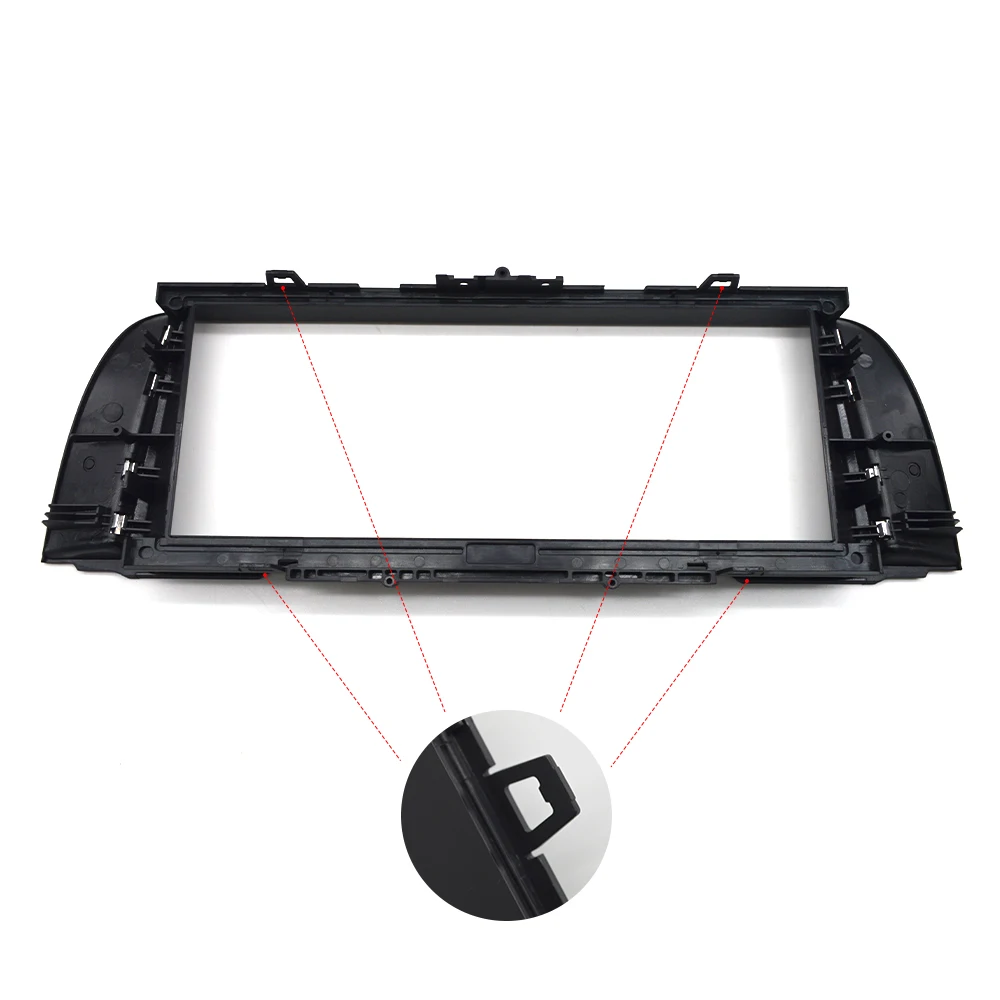 BMW F10 ID4 페인트 피아노 블랙 라디오 프레임 LCD 디스플레이 화면 장식 프레임