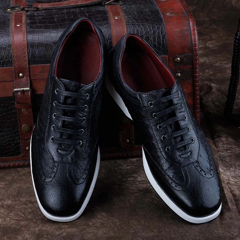 Рисунок 5 - Мужская обувь из кожи страуса ourui