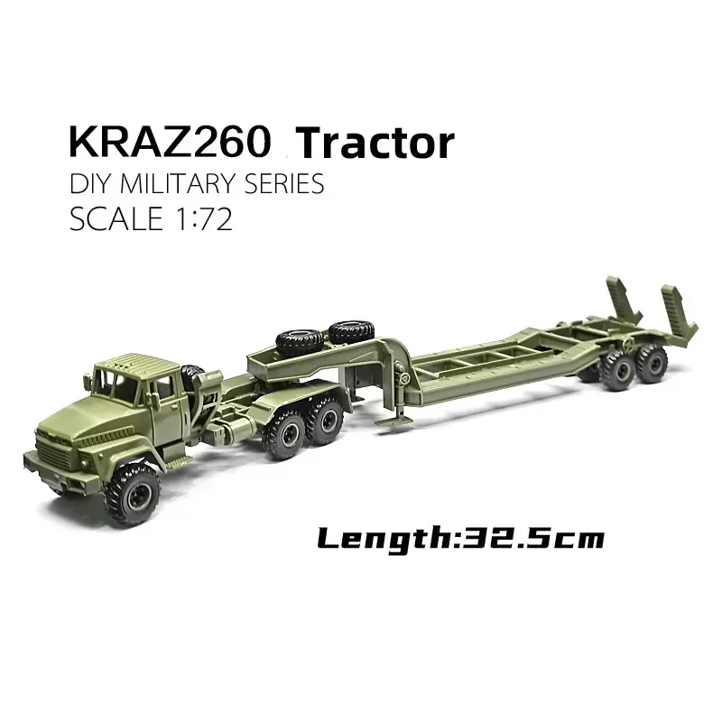 完成品　1/72 BTR80 & Kraz260 4両セット　ウクライナ侵攻 4D 1/72 ロシア KrAZ-260B トラクター軍用トラック プラスチック