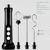 3 In 1 Electric Milk Frother Portable USB Mini Foam Maker Handheld Foamer High Speeds Drink Mixer Coffee Foamer Blender Set 1