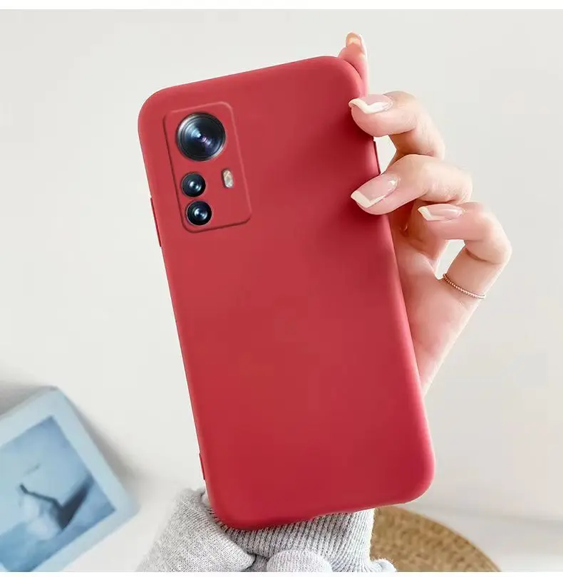 Liquid Silicone Case for Xiaomi Redmi Note 12s Lens Protection