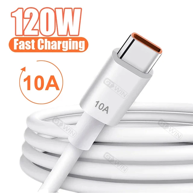 휴대폰 USB C타입 고속 충전 케이블, 원플러스 12, 샤오미 레드미, 삼성 포코 f5 USB-C 데이터 코드, 120W 10A 휴대폰 USB C타입 고속 충전 케이블, 원플러스 12, 샤오미 레드미, 삼성 포코 f5 USB-C 데이터 코드, 120W 10A