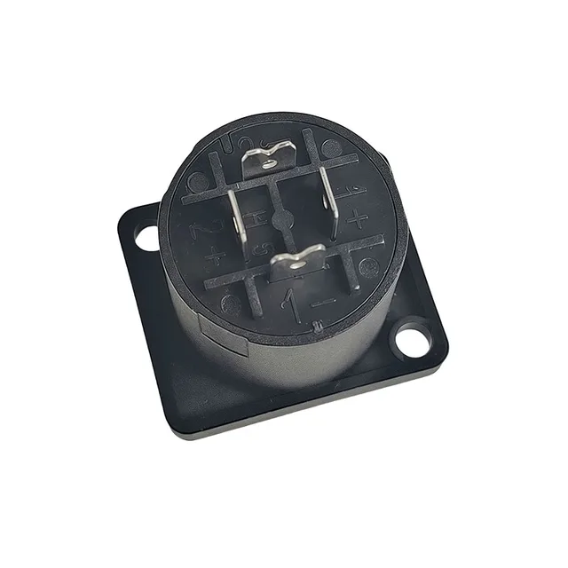 4/10/20pcs 4-Pin Neutrik Style Panel Socket - Compact Locking Connector for Power Amplifier Stage Rack NL4MP 2