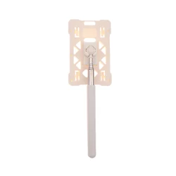 Contactless Telescopic Toll Payment Stick with Adjustable Holder - White