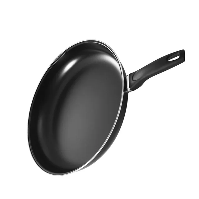 Induction Cooker Fry Pan Round Frying Pan Portable Handle Nonstick Coating Flat Bottomed Fry Pan for Gas Stove Induction Cooker 2