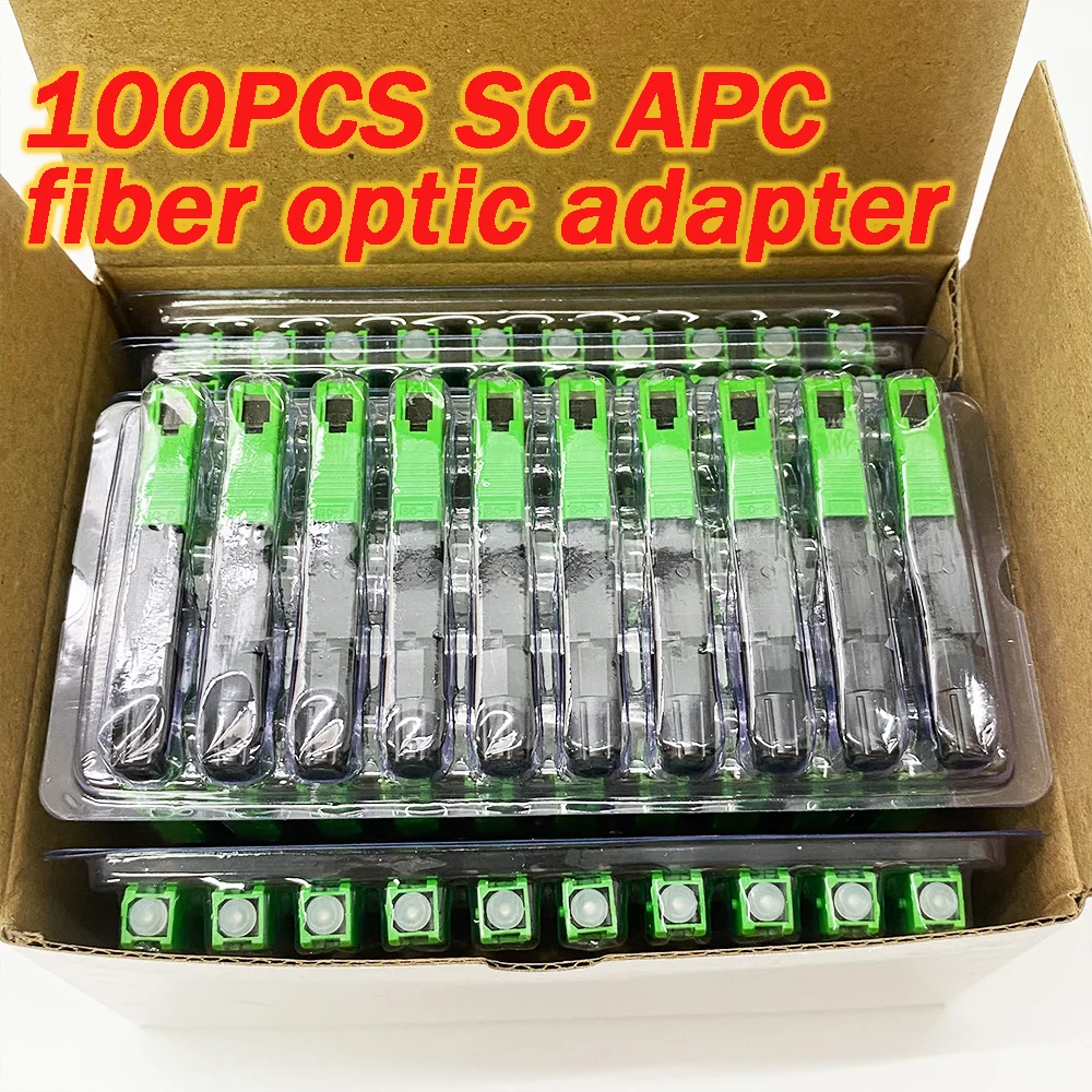 100PCS SC APC quick connector SC APC fiber optic adapter FTTH fiber optic quick connector on-site installation