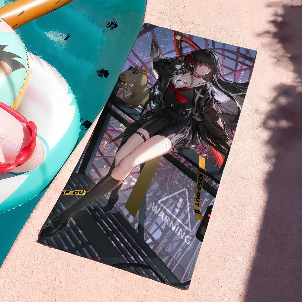 Wuthering Waves Chisa Towel Quick Dry Soft Yoga Swimming Fitness Mountain Climbing Large Beach Towels