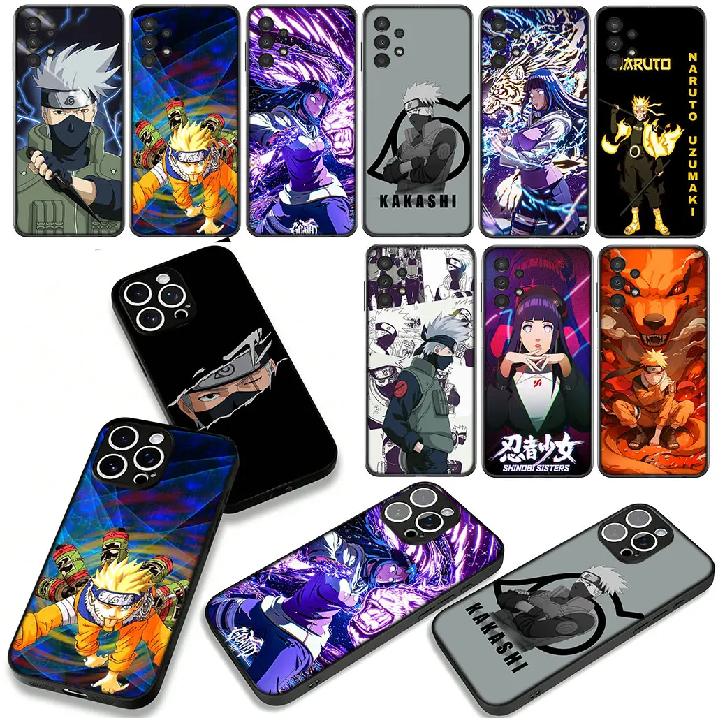 Hinata Hyuga & Kakashi Naruto-Themed Phone Cover Case