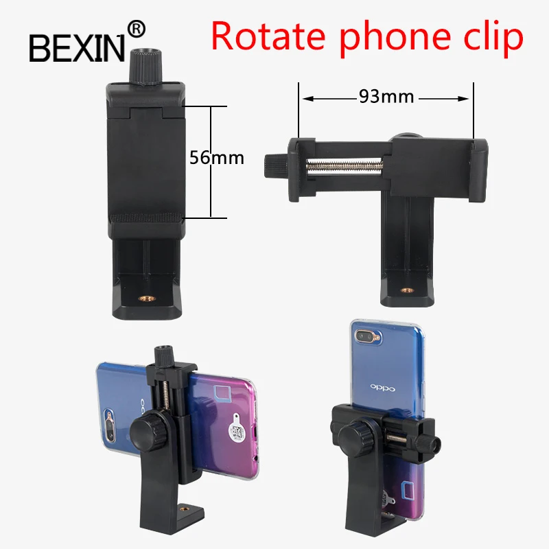 360 Degree Rotate Tripod Mount Holder Cell Phone Stand Bracket