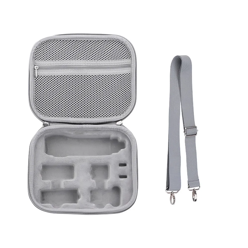 

For OSMO Pocket 3 PU+Soft Plush Portable Bag with Lanyard Storage Bag Carrying Case Anti-Scratch Camera Accessories
