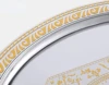 European Style Golden Metal Decorative Tray For Tea Coffee Table With Handle Oval Mirror Serving Tray provide luxury hospitality 2