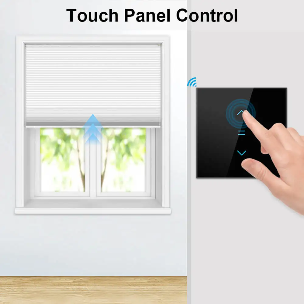loratap tuya vida inteligente wi fi cortinas interruptor persianas de rolo interruptor motor backlight estilo google casa alexa controle voz 04