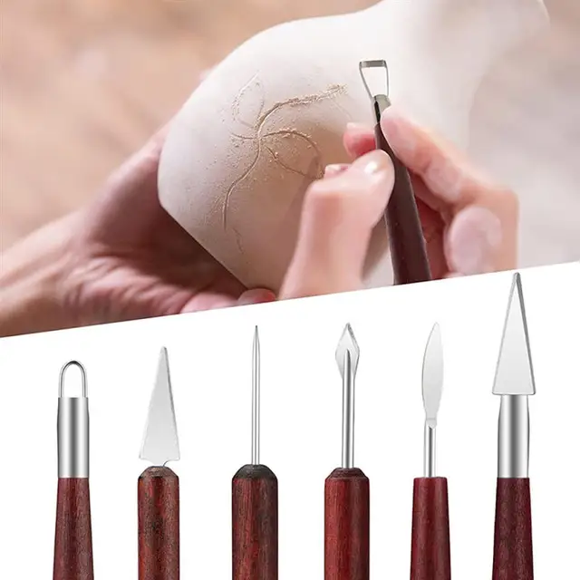 5/10PCS Silicone Clay Sculpting Tool for Brush Modeling Dotting Nail Art  Pottery Clay Tools DIY Carving Sculpting Tools