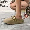 Summer Fashion Slippers for Women Thick Bottom Soft Sandals Womens Casual Eva Clogs Slip Ons Garden Shoes with Buckle Strap 4
