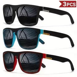 Vintage Luxury Polarized Square Sunglasses with UV400 Protection (3PCS - 1)