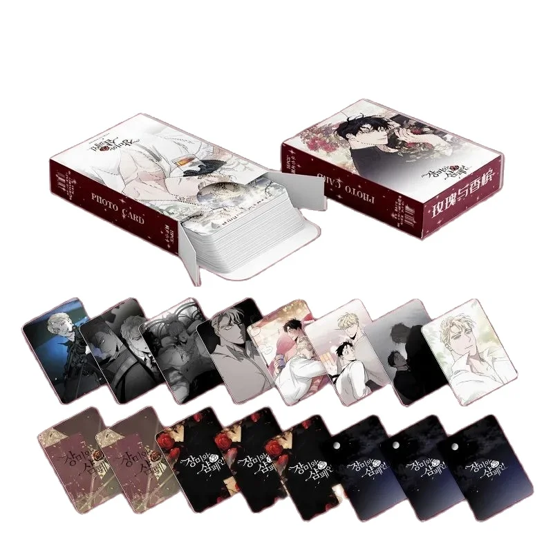 Korean Manhwa Laser Lomo Card Lee Won Caesar Comic Characters 3 Inches Photocard 55 Pcs/Set kpop photo cards comics photo cards manga photo cards photo cards Cosplay Gift
