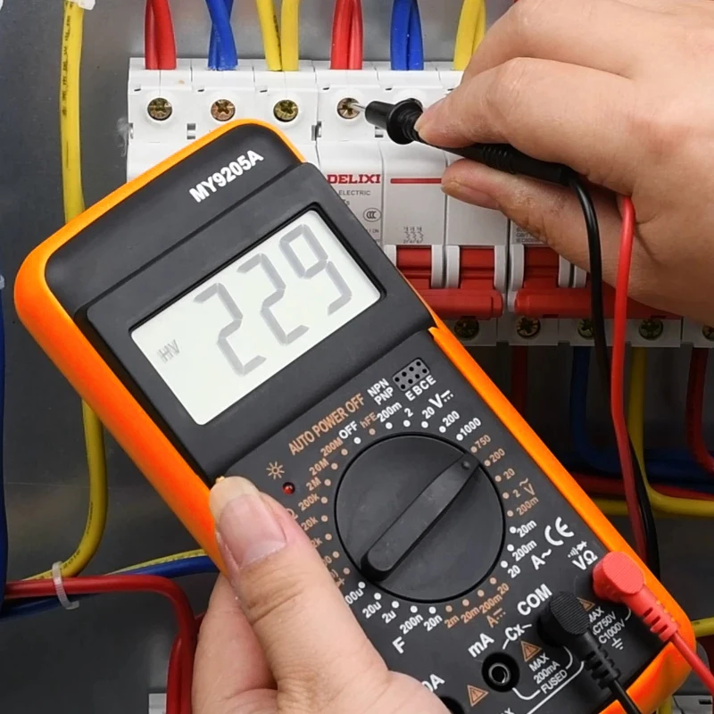 Digital Multimeter DC AC Multimeter Capacitance Tester Manual Range Voltage Meter True RMS Transistor Tester Electrician Tool digital multimeter,transistor tester,multimeter tester