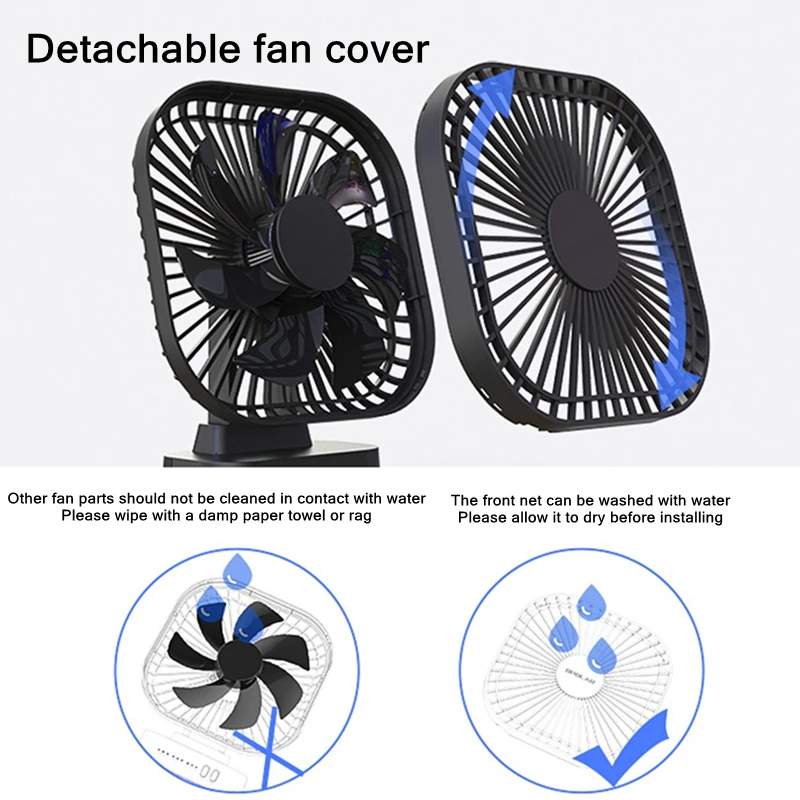 90° Folding Fan 5000mah Battery Usb Timing Desktop Cooling Fan Home Air  Circulators Magnet Absorption Silent 3-speed Strong Wind - Ventilação -  AliExpress