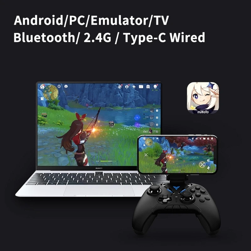 Flydigi-ø 2  Ʈѷ, 2.4G ü 6   е ڵ, iOS-ȵ̵    