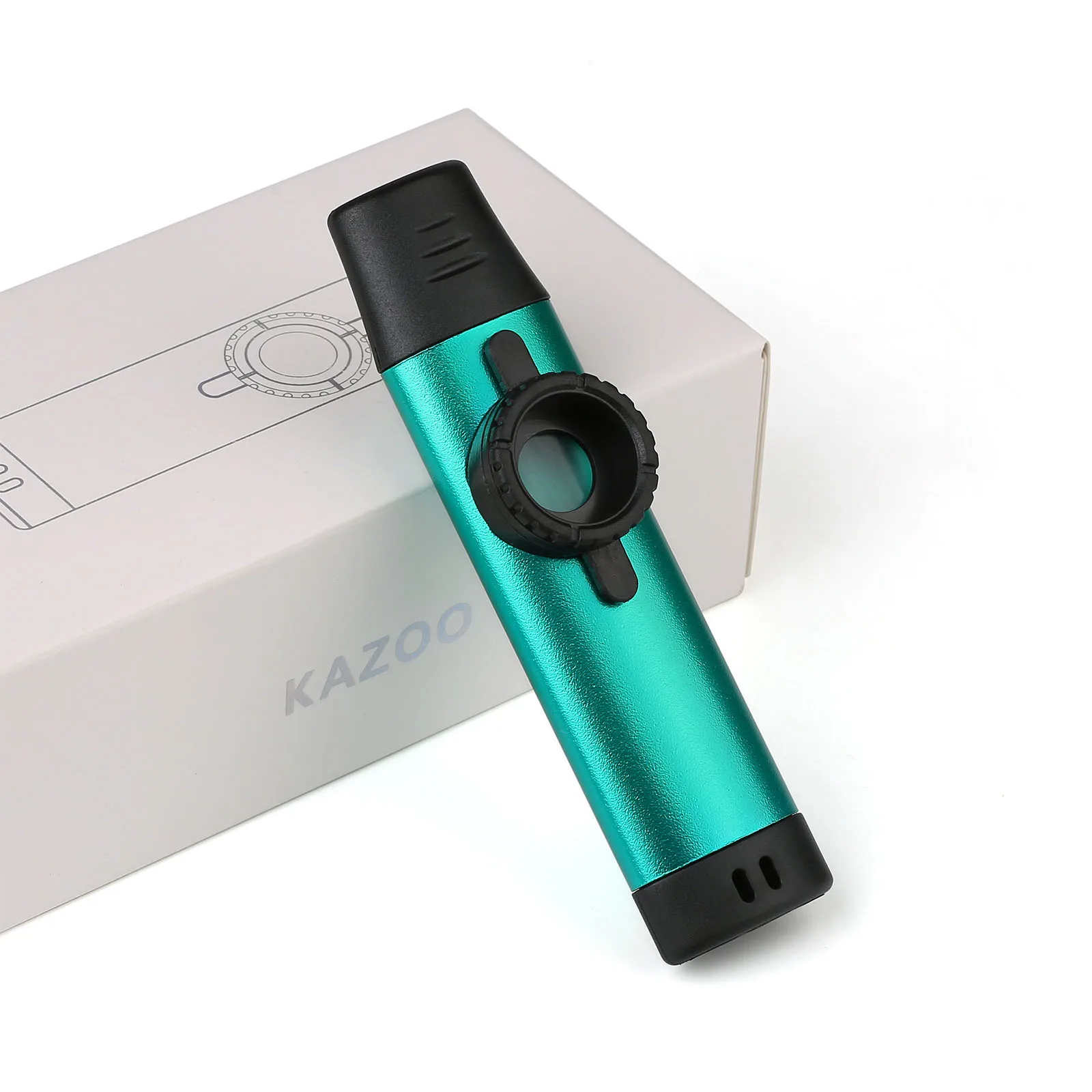 Strumento Professionale Kazoo In Lega Di Alluminio Woodwind Wood Kazoo Mouth Music Gift Metal Kazu Flute Wood Kazoo Piccolo Music