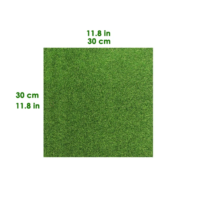 Césped Artificial para jardinería al aire libre, alfombra flocada de 30x30cm, 2 unidades - Image 4