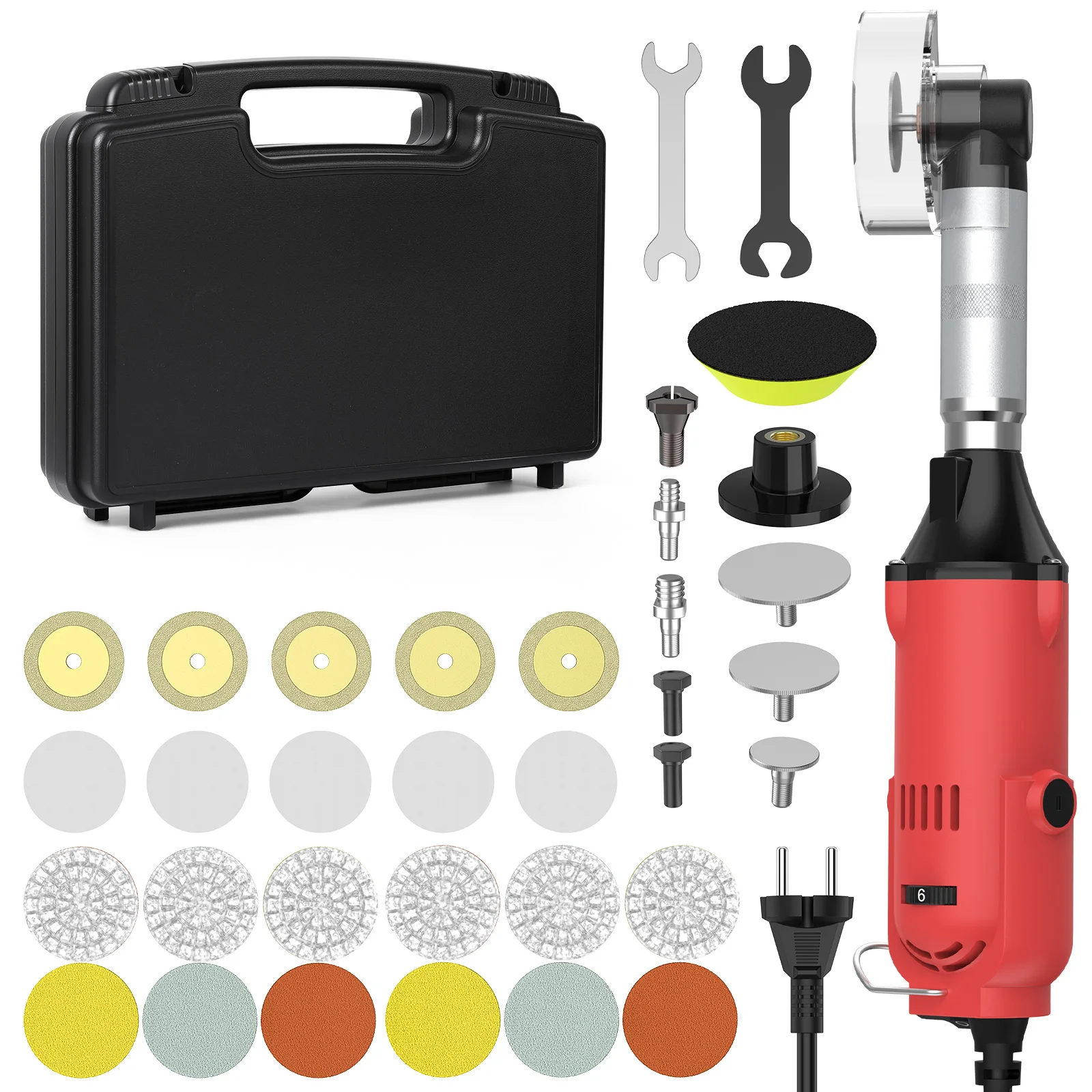 90 °   Outil de couture de beauté pour carreaux de céramique, broyeur électrique droit, 6 vitesses variables, Machine de nettoyage, ponceuse, polisseuse