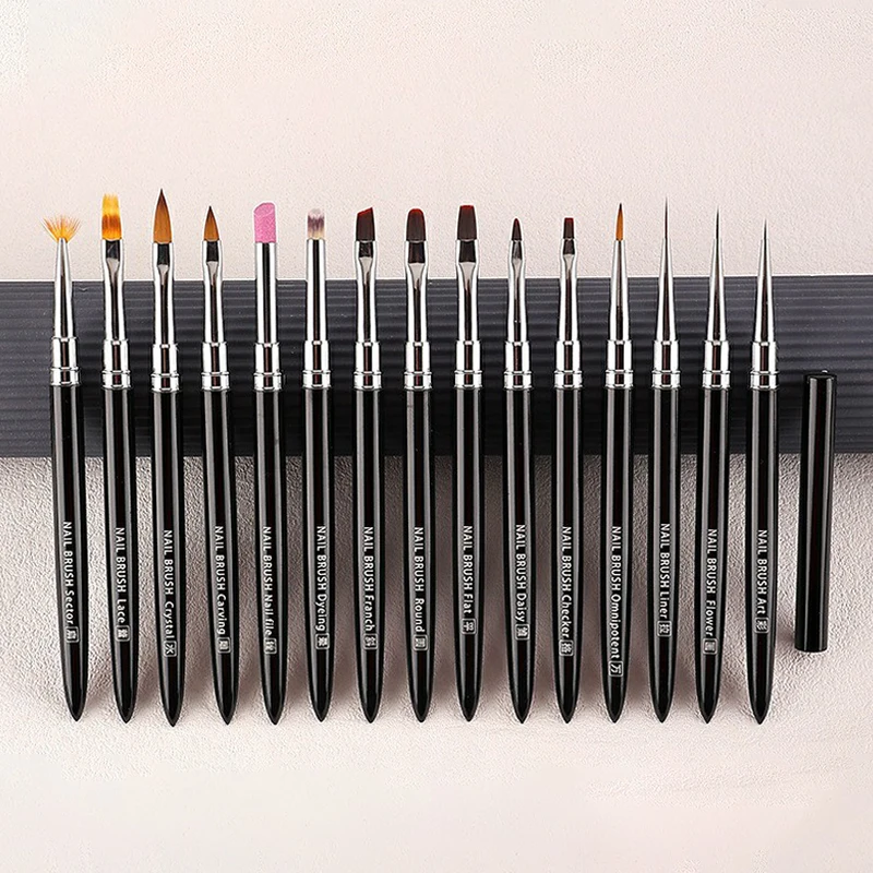Nail Glue Phototherapy Pen UV Gel Brush Pen Acrylic Nail Art Painting Drawing Liner Brush Manicure Professionnel Brushes Tools