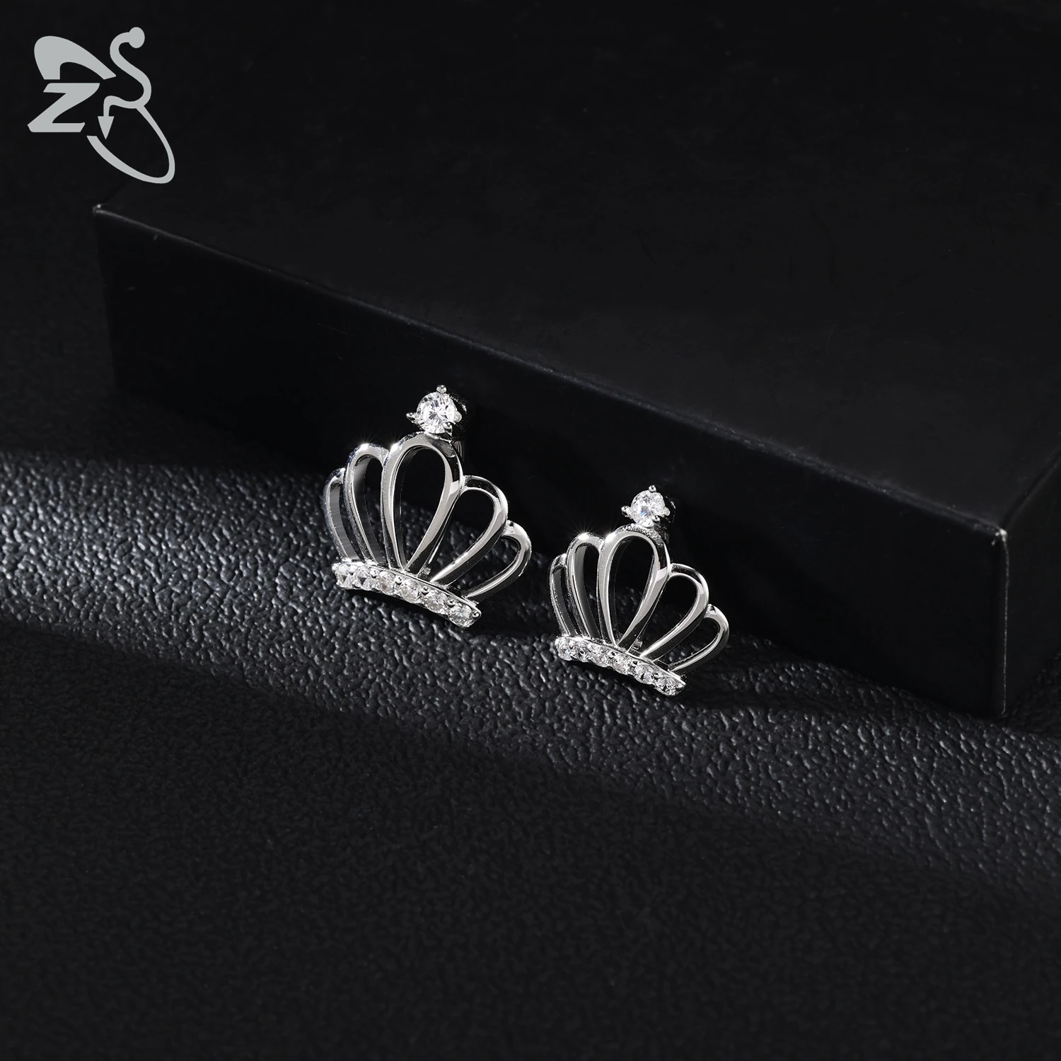 Belly Button Ring 925 Silver Crown Shape For Women Girls Luxury CZ Crystal Navel Piercing Summer Beach Body Piercings 1 Piece