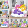 Cute Cartoon Care Bears Printed Blanket Picnic Blankets Warm Blanket Soft and Comfortable Blanket Home Travel Birthday Gift 1
