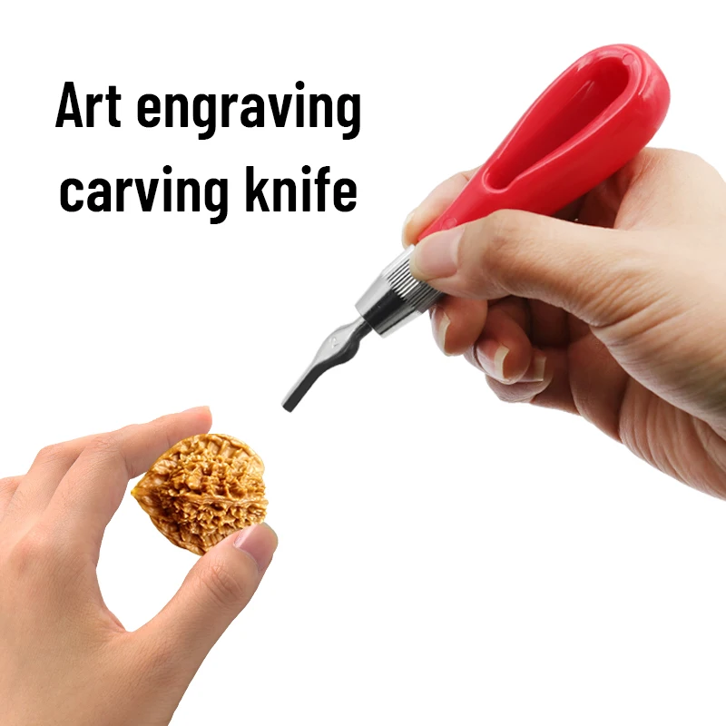 Carving Tool Creative Round Handle 6 Knife Head Art Print Engraving Knife Professional School Art Wood