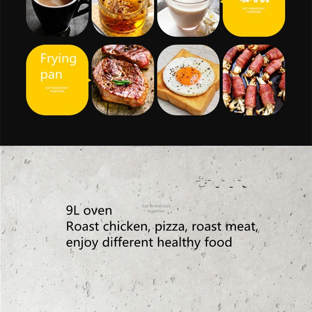 Description Picture 6 of item3 In 1 Breakfast  Machine  Bread Toaster Electric Oven Kitchen Oven Kitchen Appliances