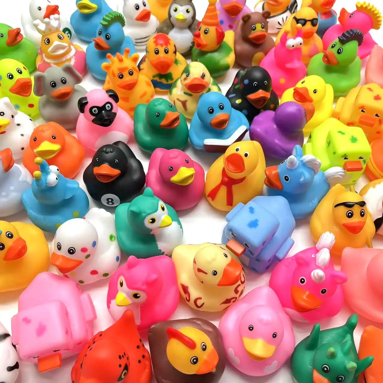 5/10/15/20 Eendjes in bulk, willekeurige mix van mini rubberen eendjes, bulk feestartikelen voor speelgoed_voghion.com