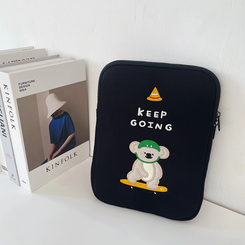 Cute Cartoon Tablet Sleeve Bag For Ipad Pro 9.7 10.5 10.2 Air 4/6 10.9 11 Samsung Xiaomi Huawei Tablet Pouch