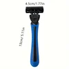 6-layer razor blade, men's stainless steel blade, classic water washed razor, sharp blade for clean shaving 5