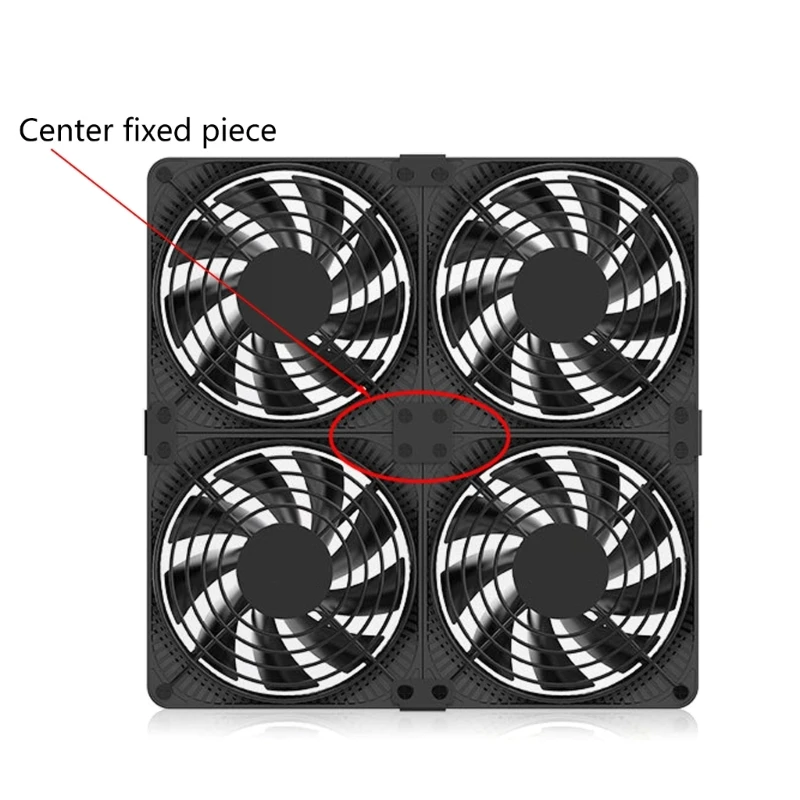 2Pcs Buckle C-shaped Parallel Bracket 12cm-14cm Computer Cooling Fan Fixing Conn