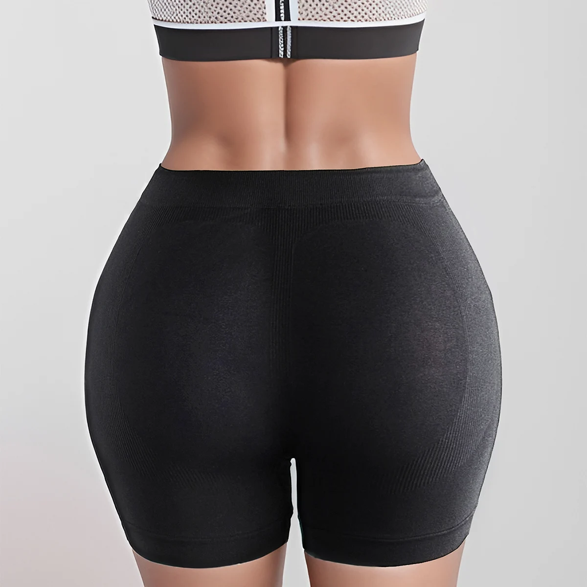 High Waist Underwear Women's Mid-Waist Seamless Bottoming Tummy Control Pure Cotton Hip Lift Crotch Anti-Exposure Boxer Safety Pants