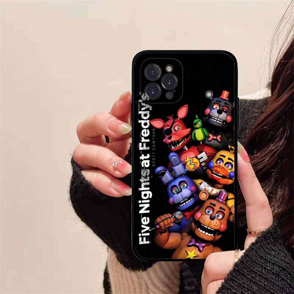 thumbnail image 1 of F-Fnaf F-Five-N-Nights-At-F-Freddys Funda de teléfono de anime para iPhone 15 8 7 6 6S Plus X SE 2020 XR XS 14 11 12 13 Mini Pro Max Mobile, 1 of 5