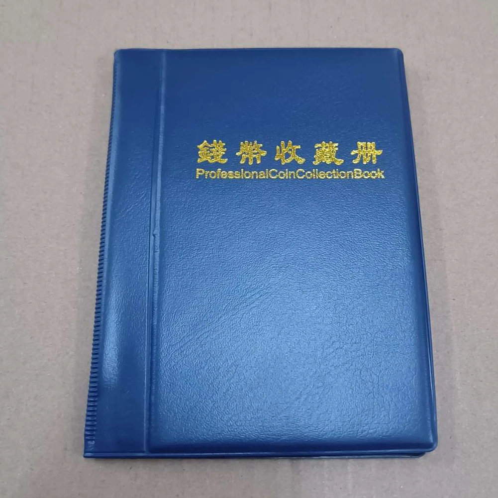 60 Pockets Coin Holder Black PU Coin Album Portable Album Coin Penny Money Storage Book Case Folder Holder Collecting