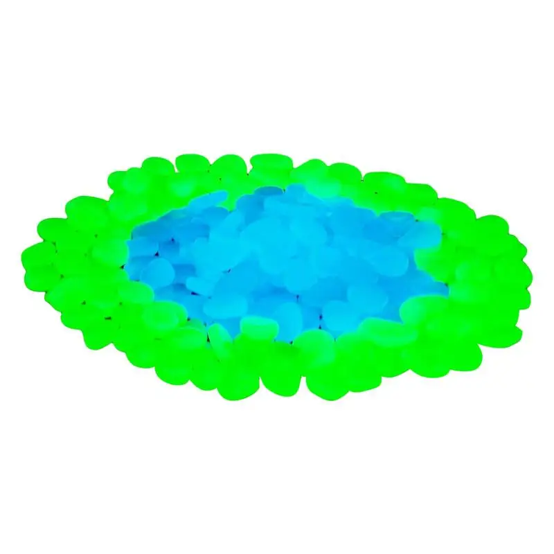 

Галька для аквариума, синяя, зеленая, полимерная, 300 шт.