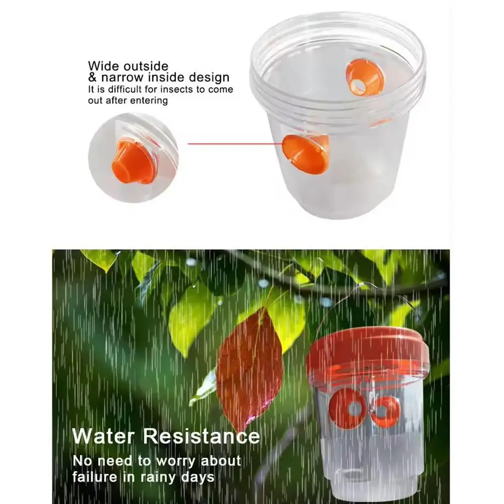 Description Picture 6 of itemNew Solar Powered Wasp Trap Lights Waterproof Outdoor Bee Traps Safe Trap Hornet Reusable Hanging Garden Supplies Non-toxic D6q5